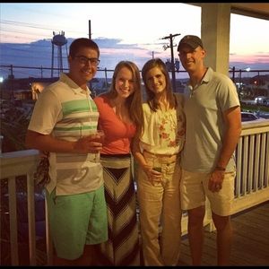 Grey/black chevron Maxi skirt